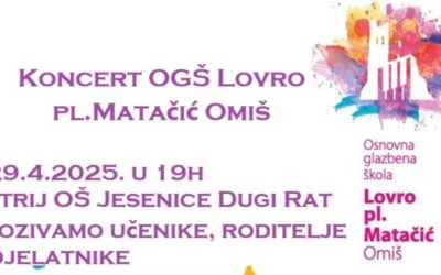 Pozivamo vas na koncert koji će se održati u našoj školi