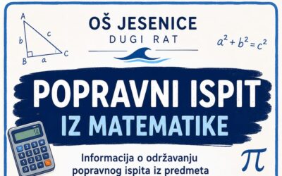 Obavijest za učenike i roditelje